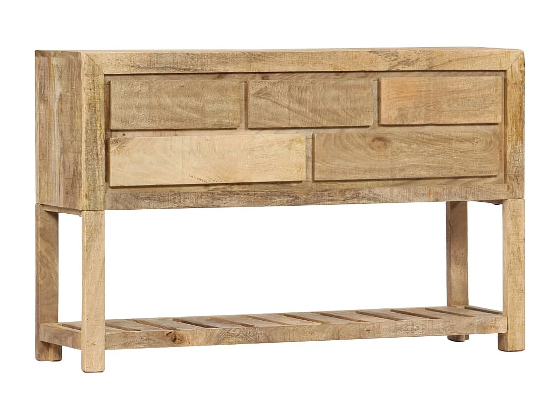 Buffet 120x30x75 cm bois de manguier massif