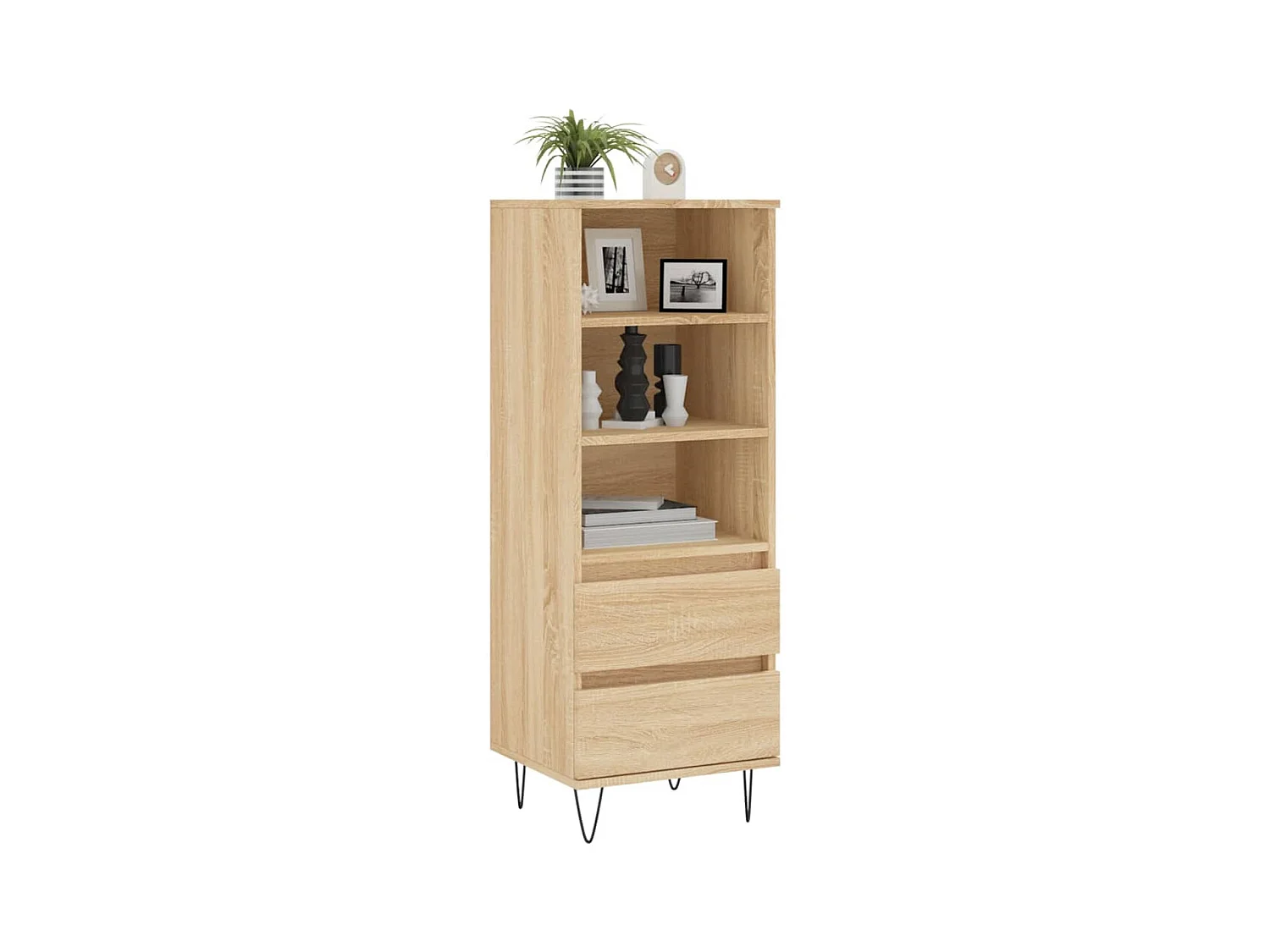 Buffet haut Chêne sonoma 40x36x110 cm Bois d'ingénierie