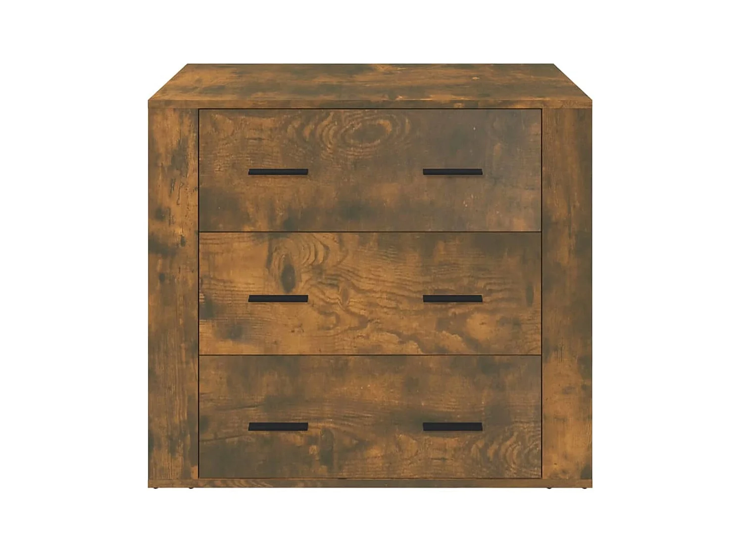 Buffet Chêne fumé 80x33x70 cm Bois d'ingénierie