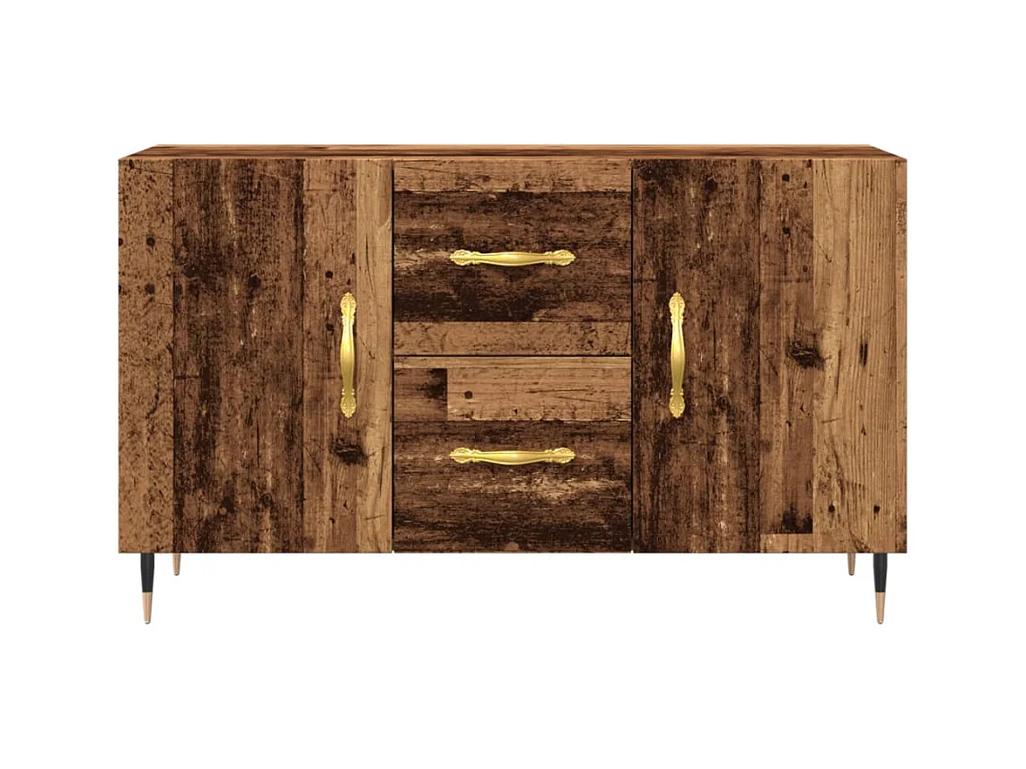 Buffet vieux bois 100x36x60 cm bois d'ingénierie
