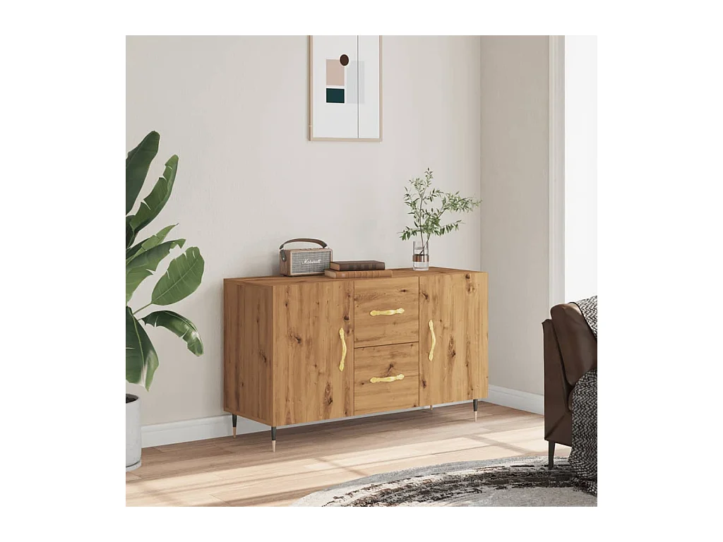 Handgefertigtes Sideboard aus Eichenholz 100x36x60 cm