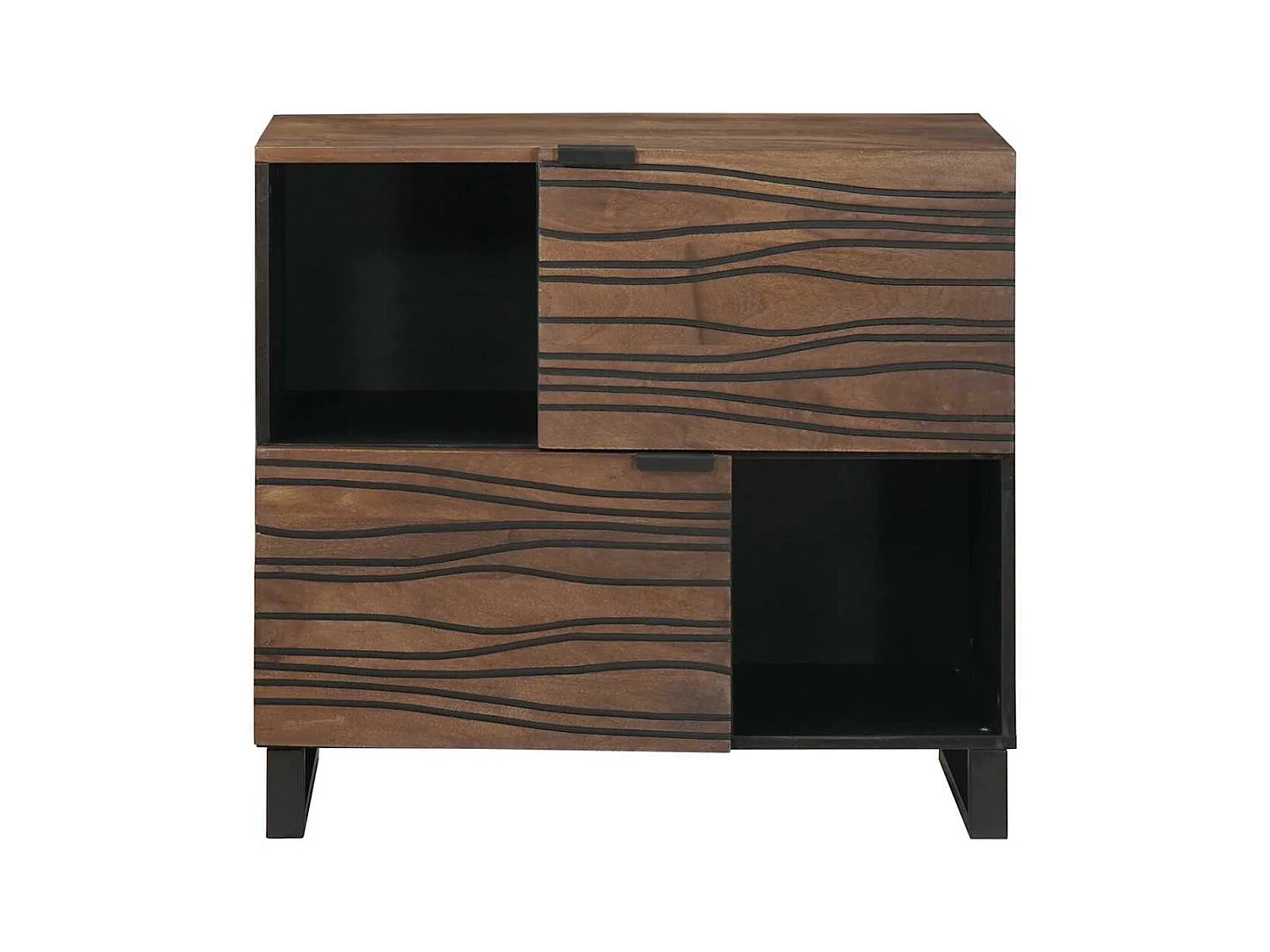 Buffet 80x33,5x75 cm en bois de mangue massif