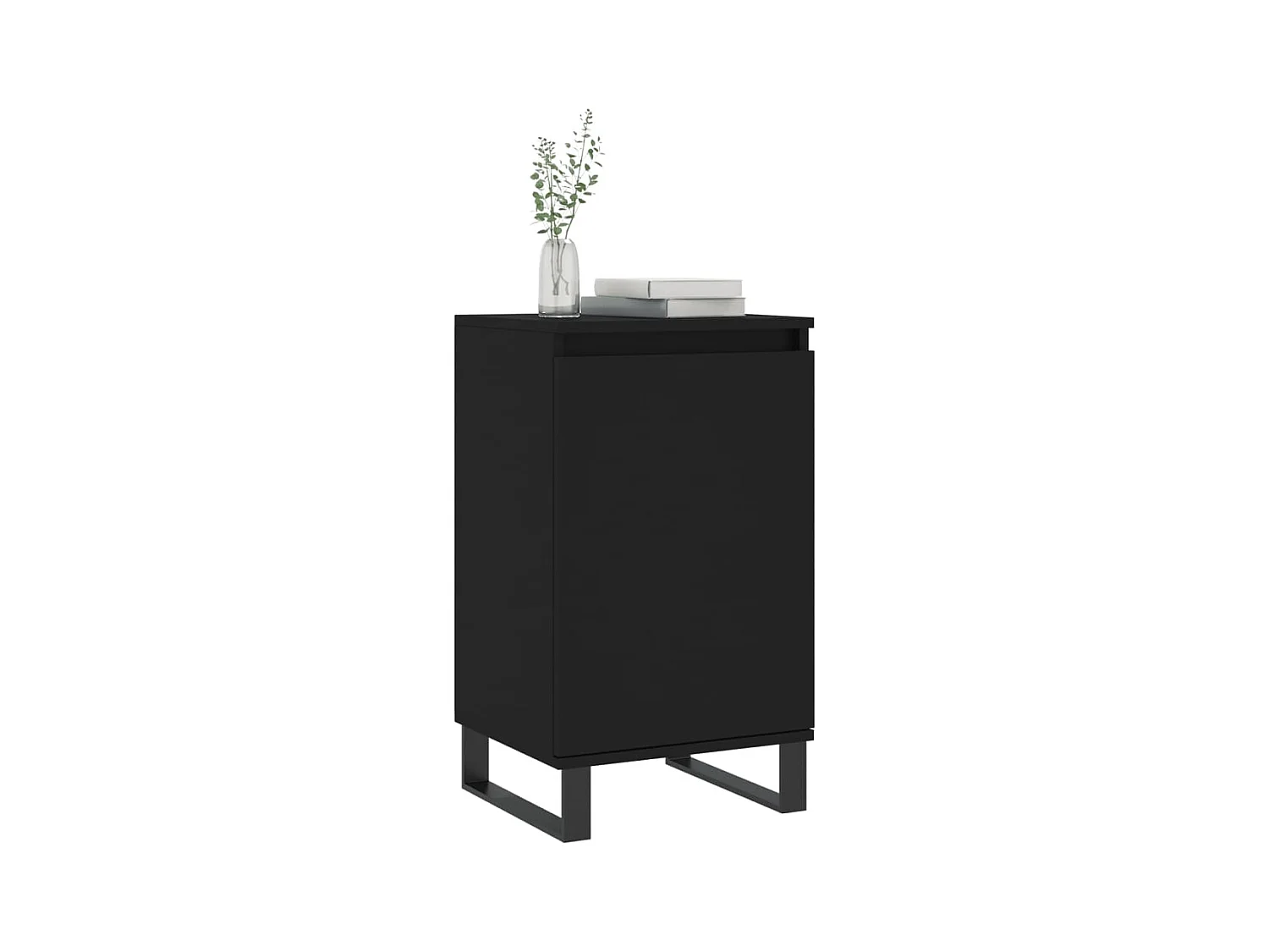 Buffets 2 pcs noir 40x35x70 cm bois d’ingénierie