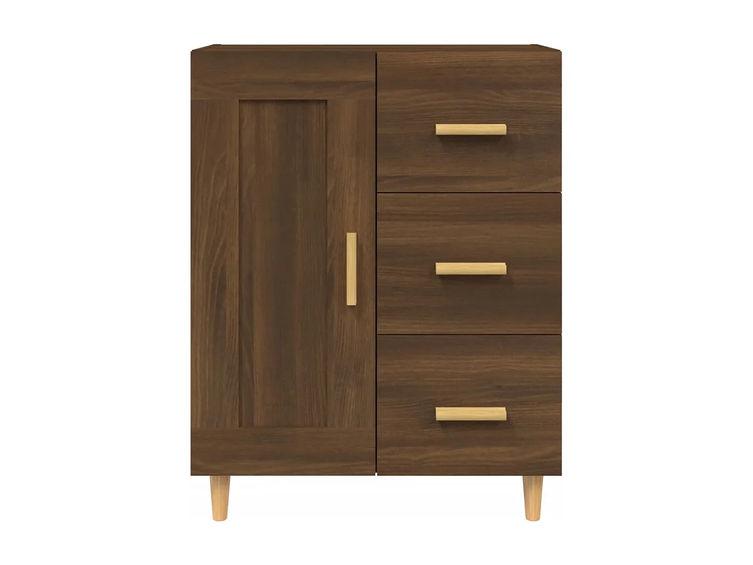 Dressoir Bruin eiken 69,5x34x90 cm Technisch hout