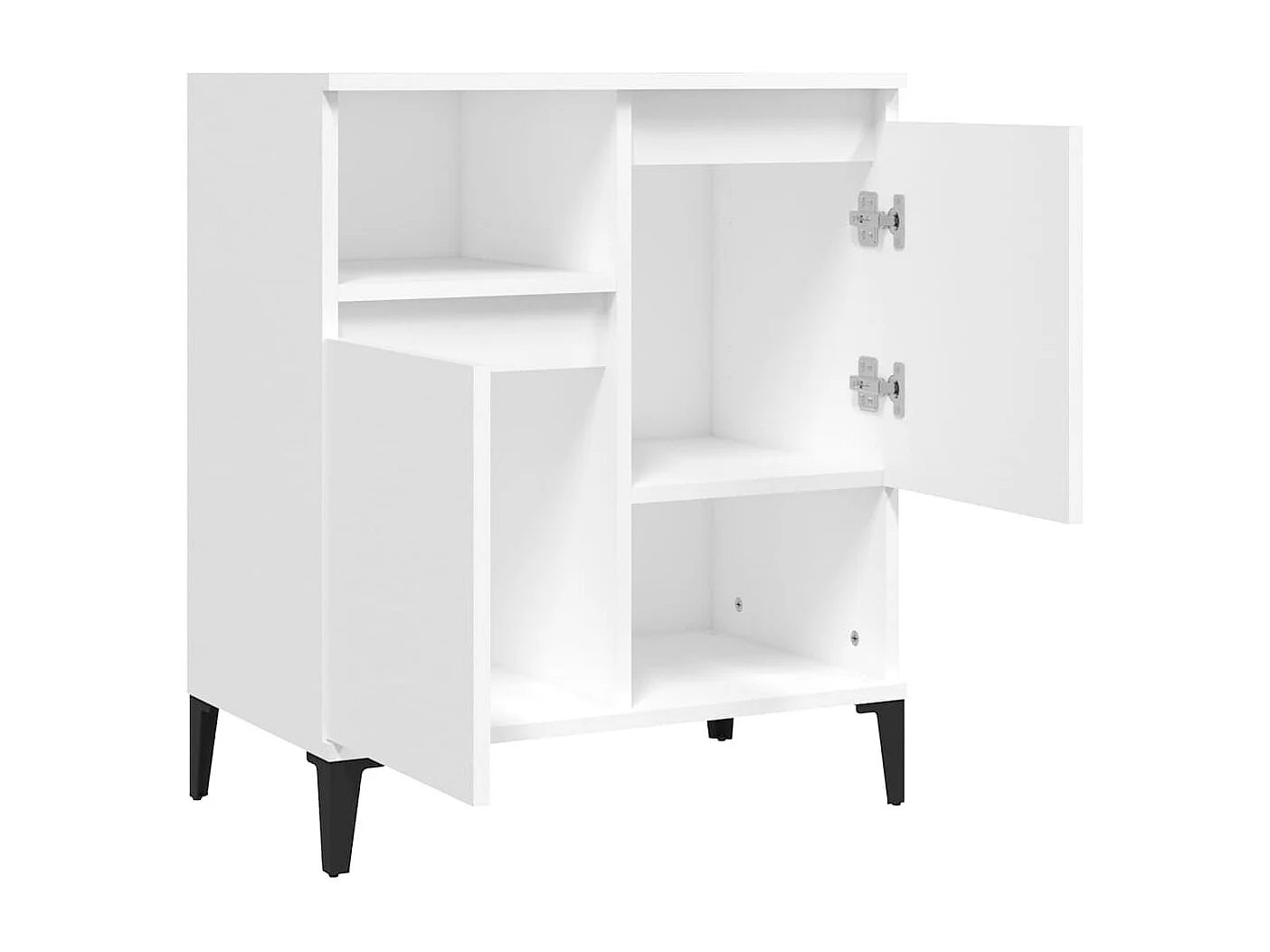 Credenza bianca 60x35x70 cm in legno ingegnerizzato