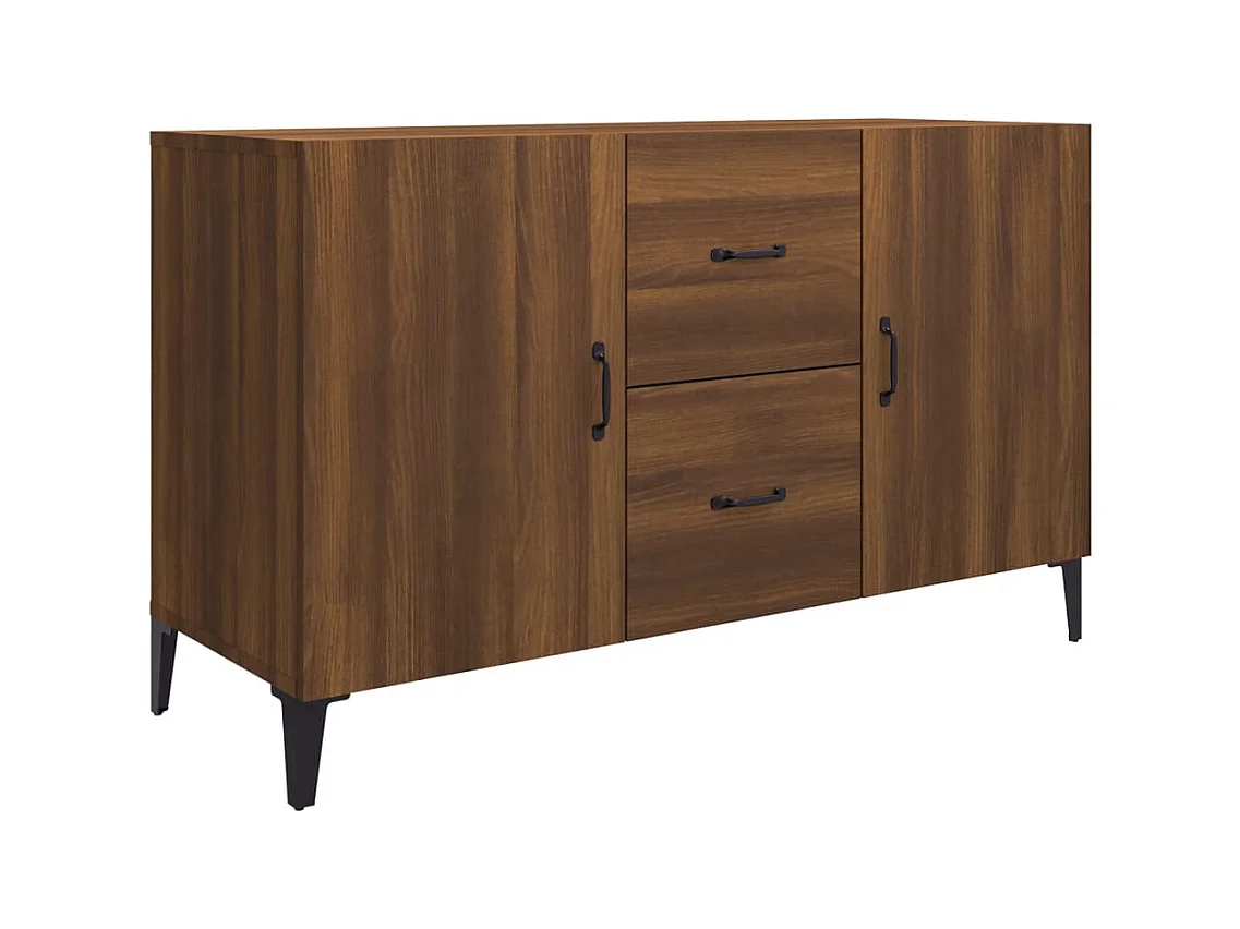 Credenza in rovere marrone 100x36x60 cm in legno ingegnerizzato