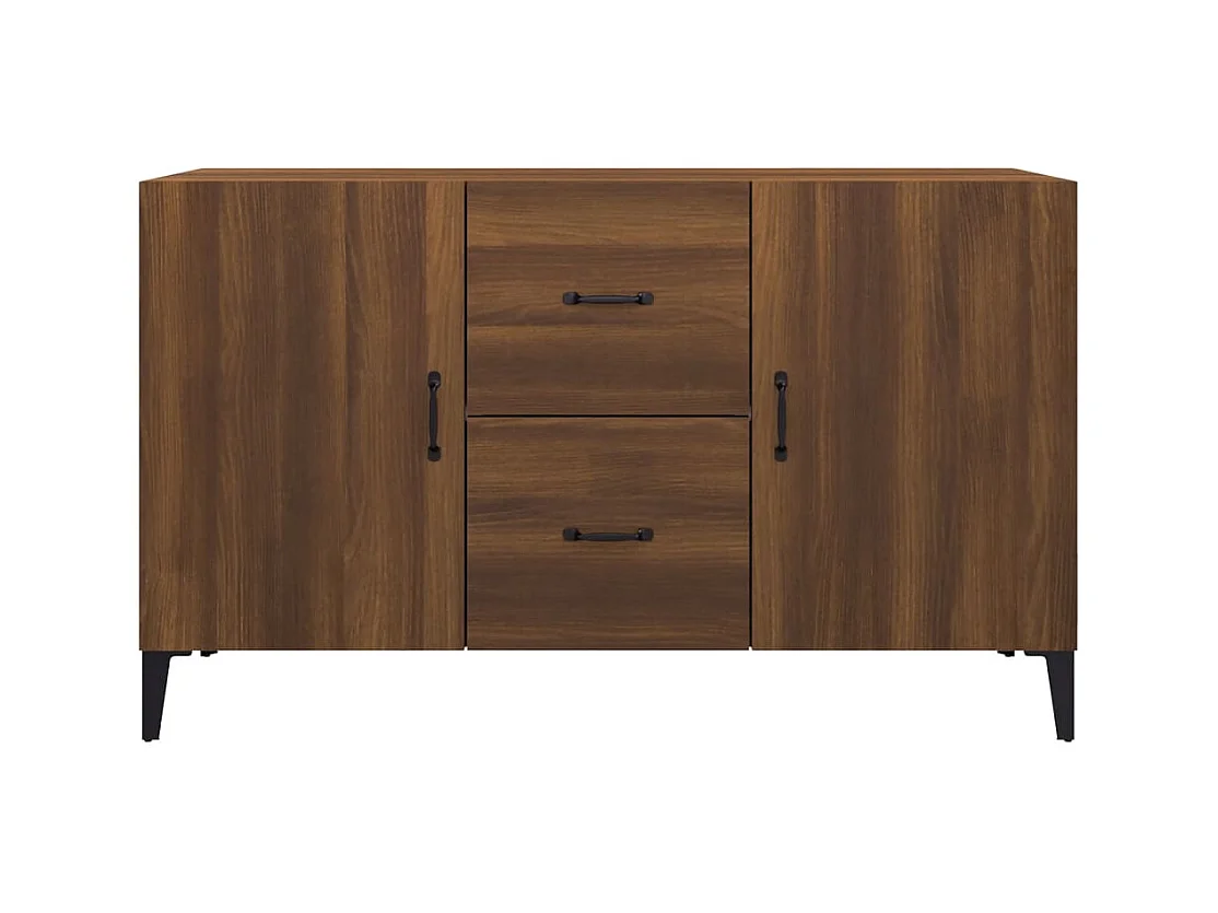 Credenza in rovere marrone 100x36x60 cm in legno ingegnerizzato