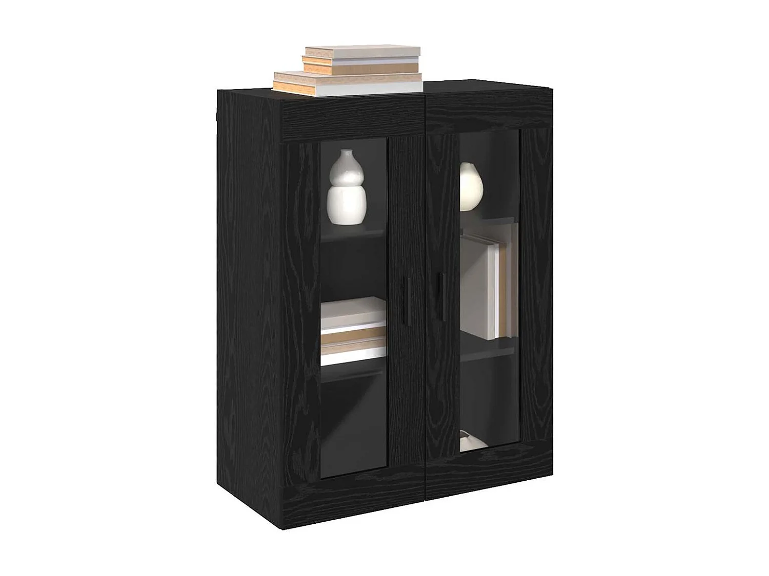 Meuble mural Chêne noir 69,5 x 34 x 90 cm Bois d'ingénierie