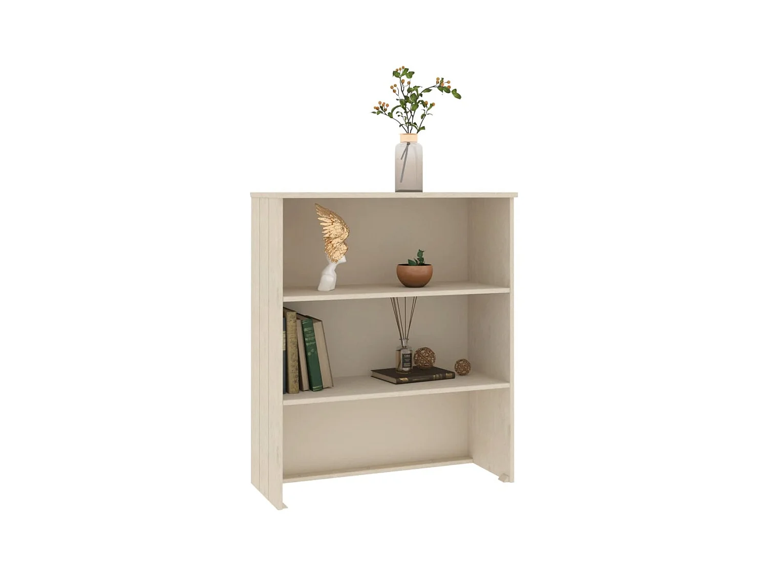 Credenza HAMAR Top Marrone Miele 85x35x100 cm Legno di Pino