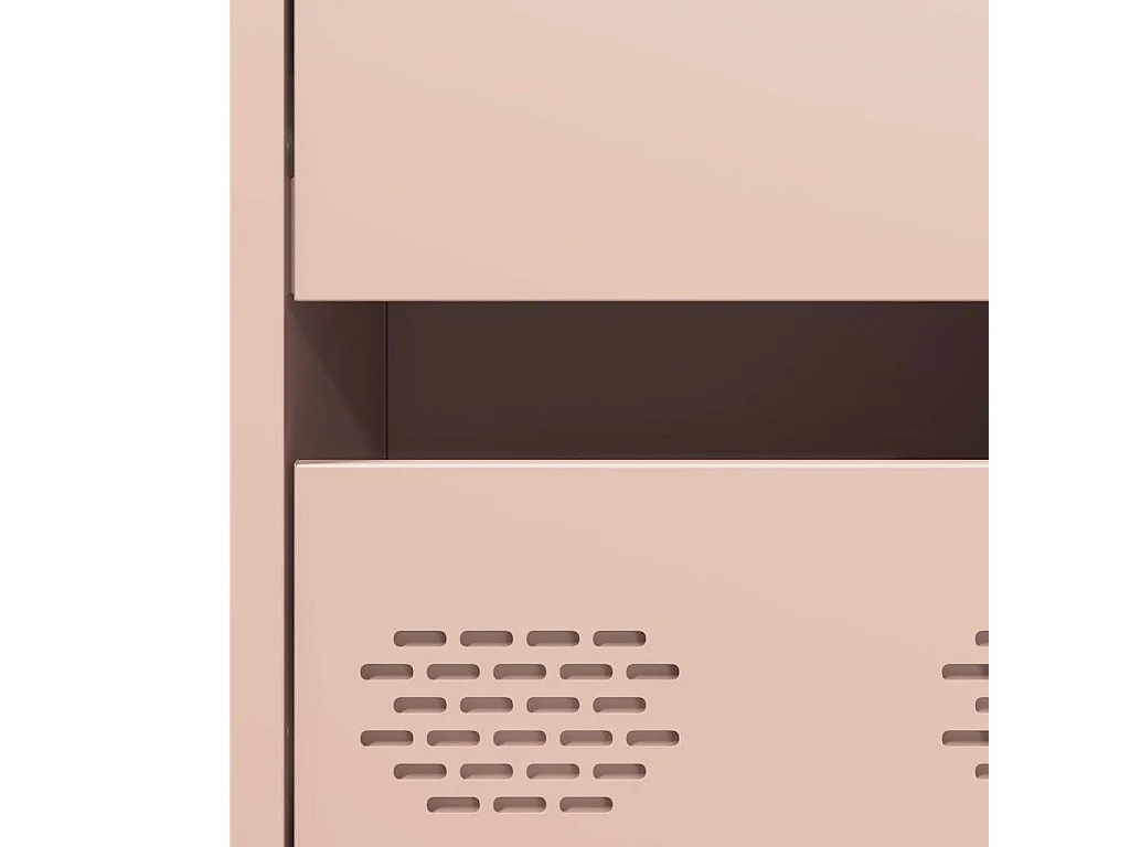 Buffet haut rose 68x39x101,5 cm acier