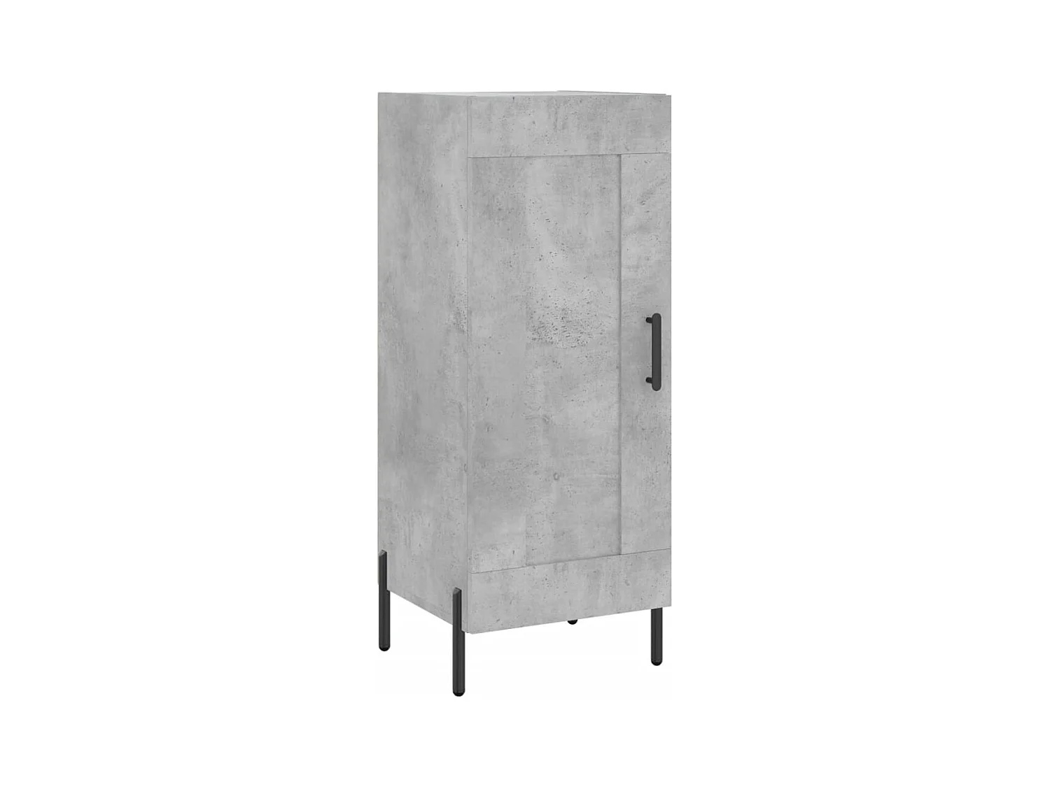 Credenza alta Grigio cemento 34,5x34x180 cm Legno ingegnerizzato