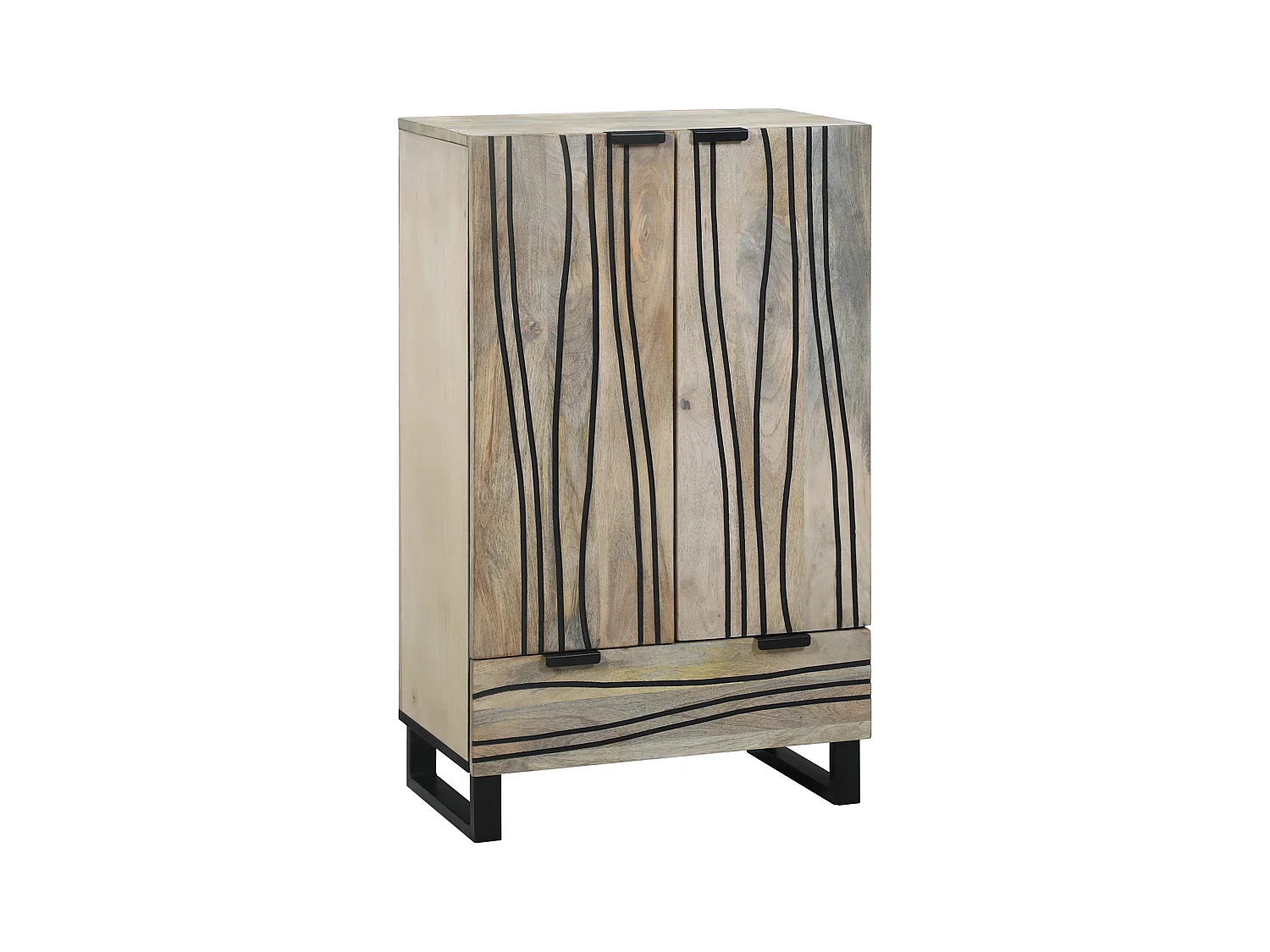 Meubles et étagères de rangement pour médias Blanc et Noir