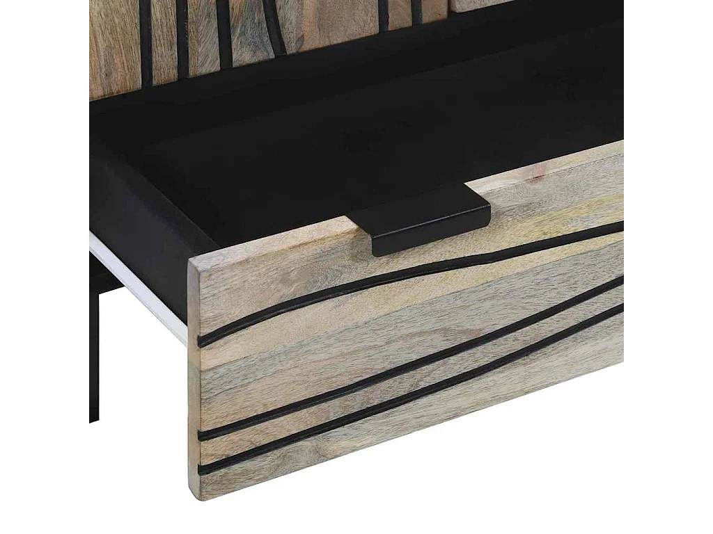 Meubles et étagères de rangement pour médias Blanc et Noir