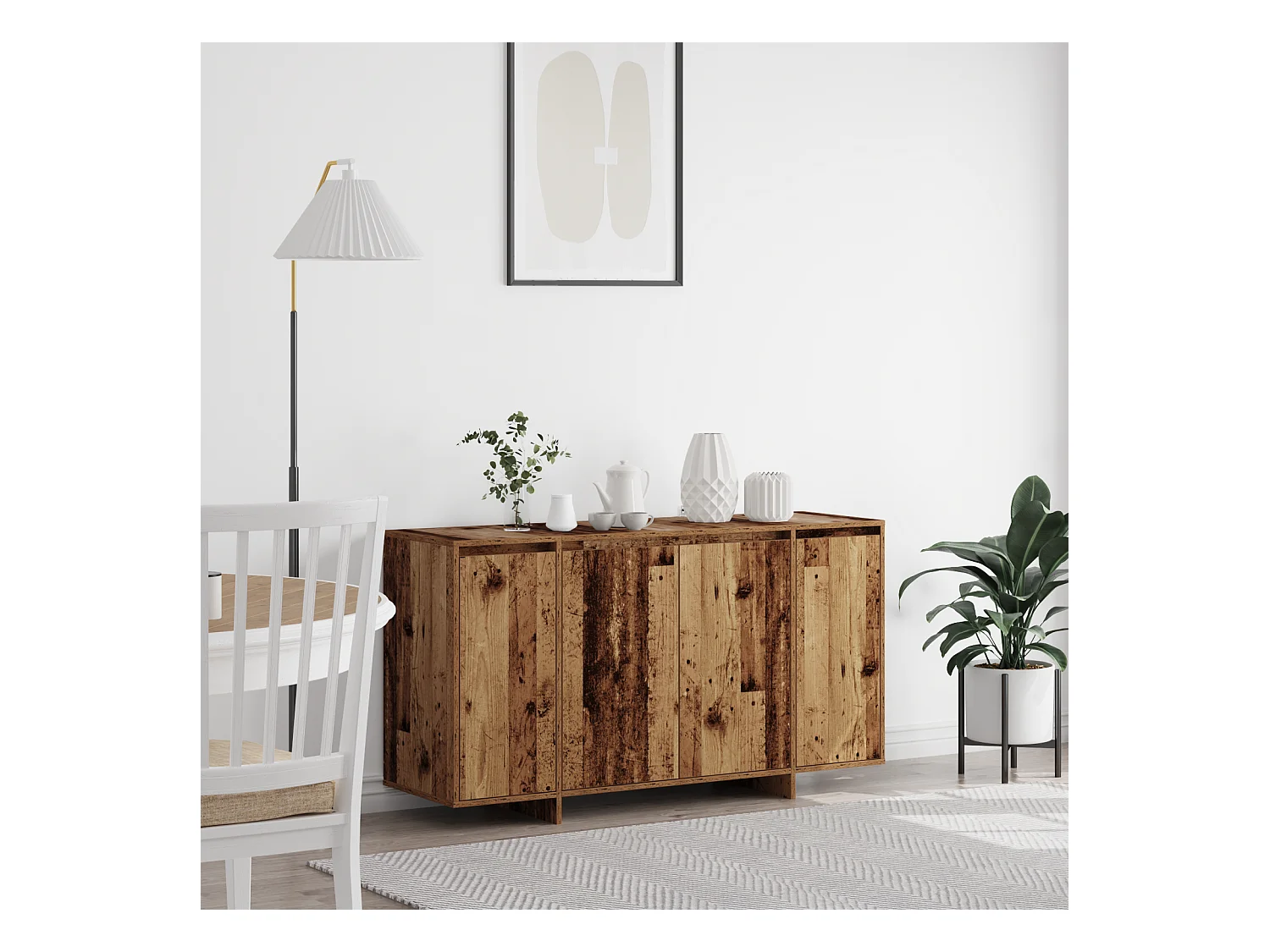 Buffet en Bois Ancien Bois ancien Bois massif récupéré