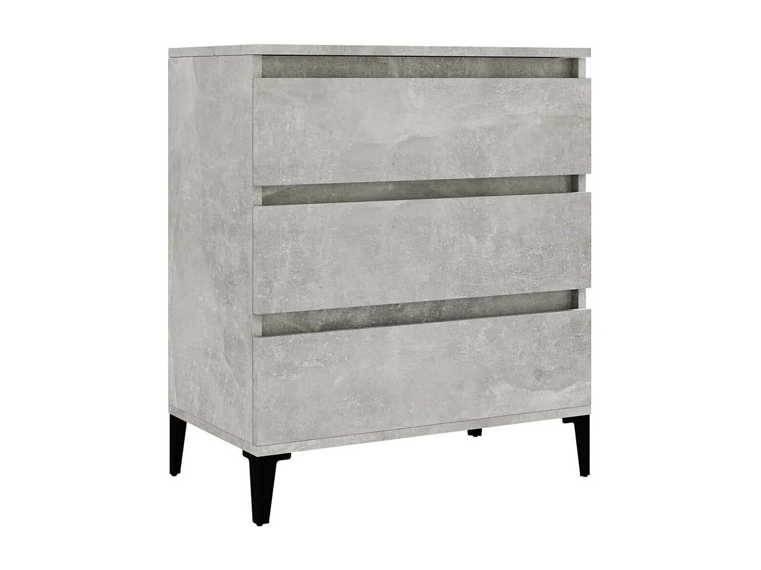 Betongraues Sideboard 60 x 35 x 70 cm Holzwerkstoff