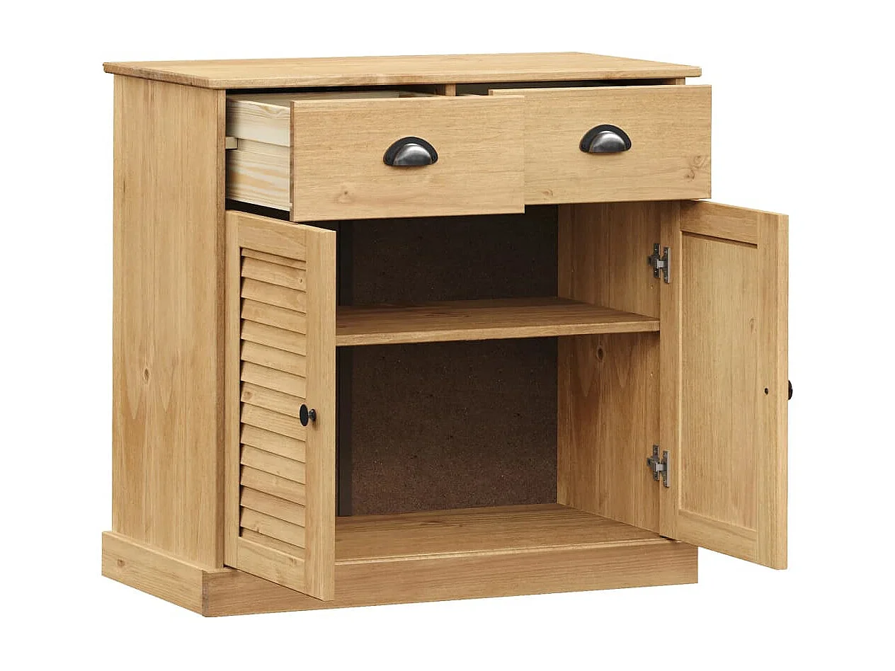 Buffet avec tiroirs VIGO 78x40x75 cm bois massif de pin