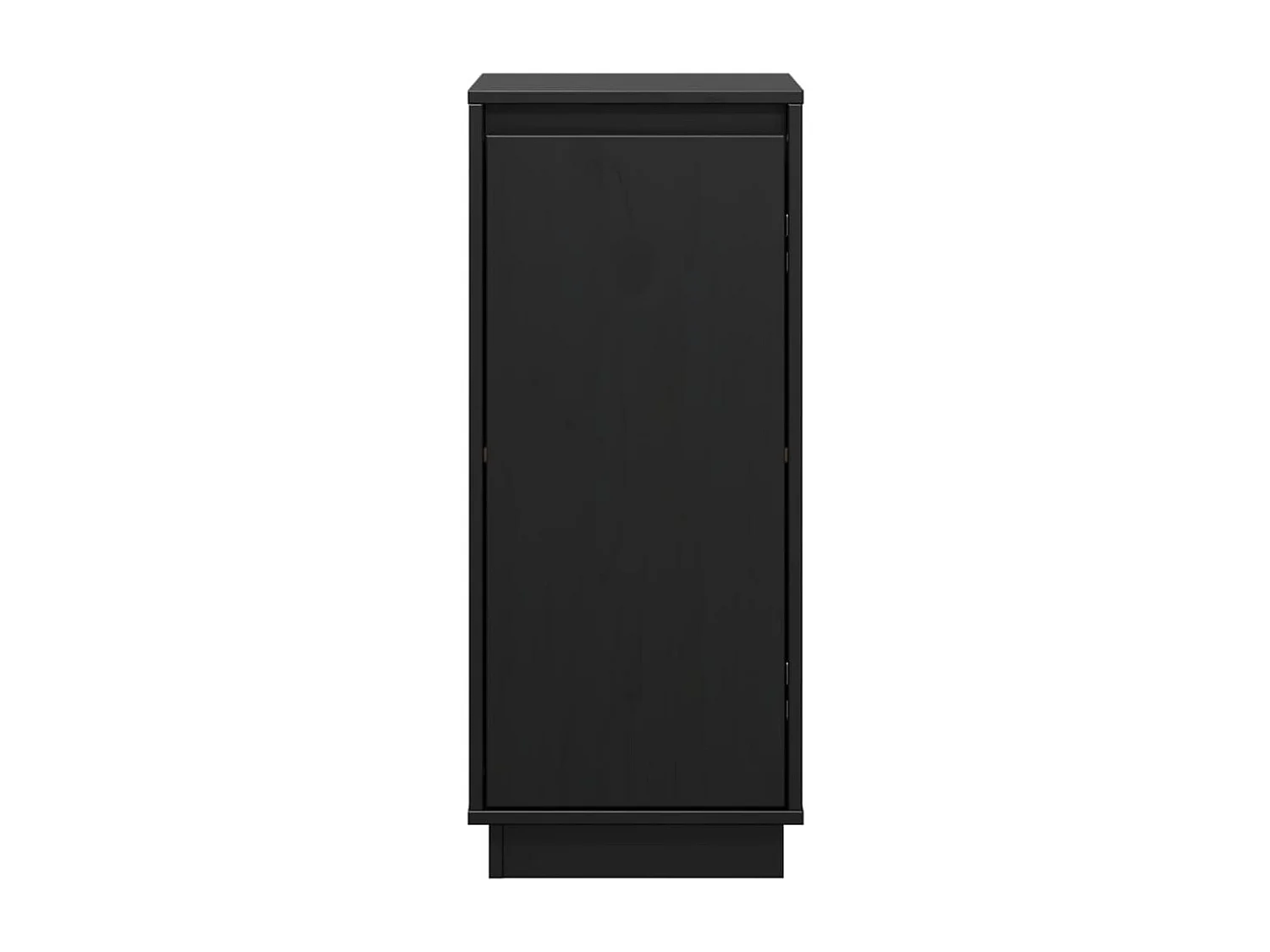 Buffets 2 pcs Noir 31,5x34x75 cm Bois massif de pin