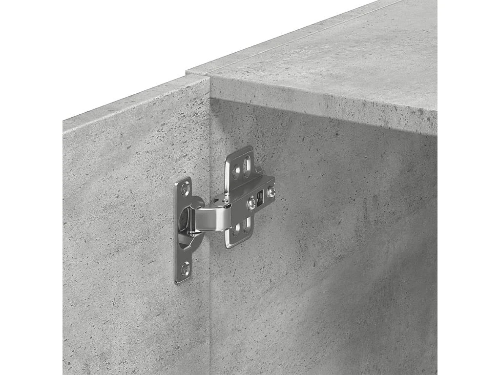 Mobiletto da parete grigio cemento 40x42,5x40 cm in legno ingegnerizzato