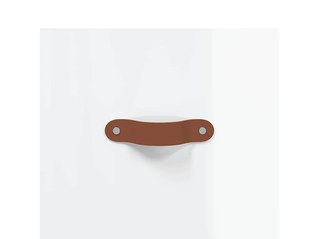 Buffet Blanc brillant 69,5x34x90 cm Bois d'ingénierie