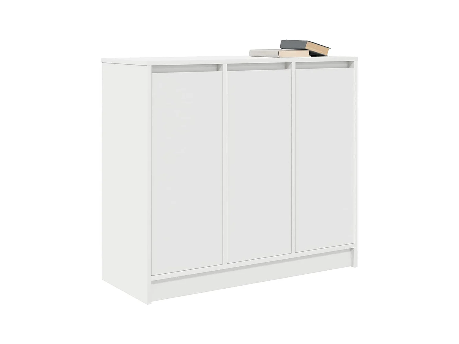 Buffet blanc 85x34x76 cm bois d’ingénierie