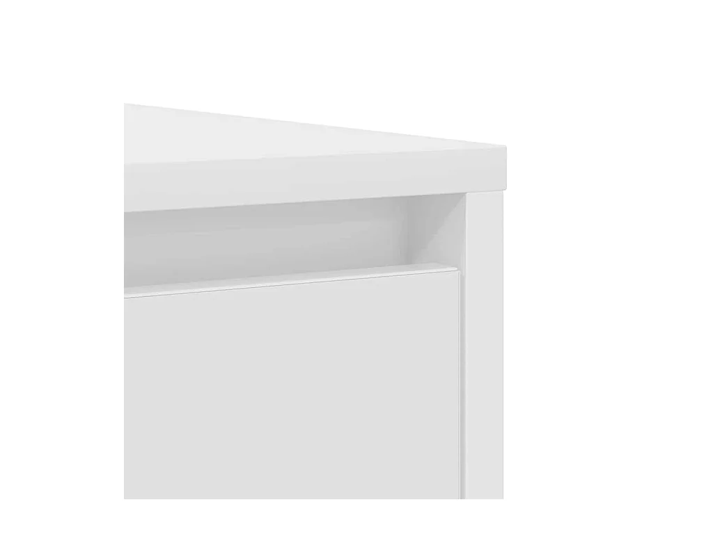 Buffet blanc 85x34x76 cm bois d’ingénierie