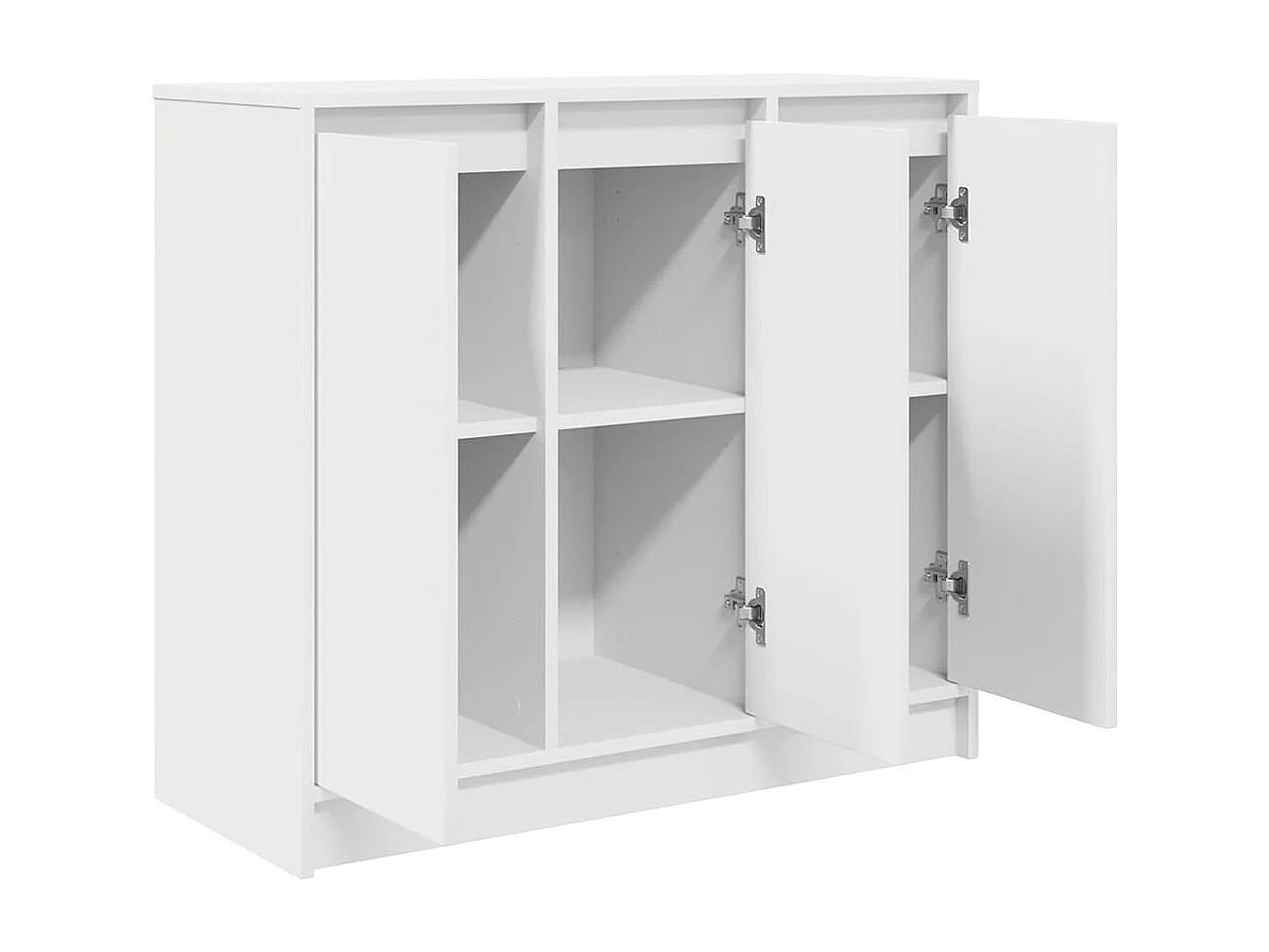 Buffet blanc 85x34x76 cm bois d’ingénierie