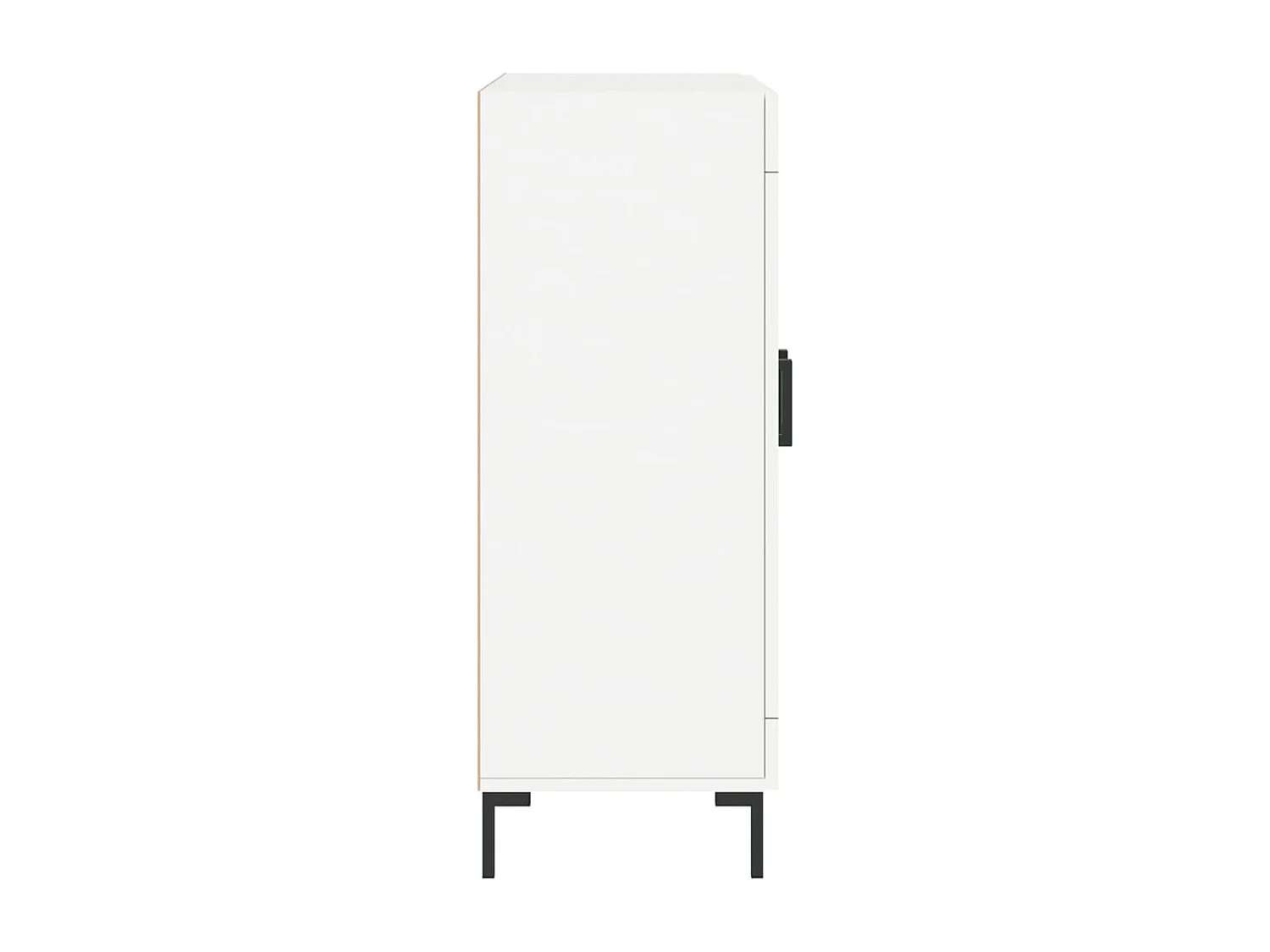 Buffet blanc 69,5x34x90 cm bois d'ingénierie