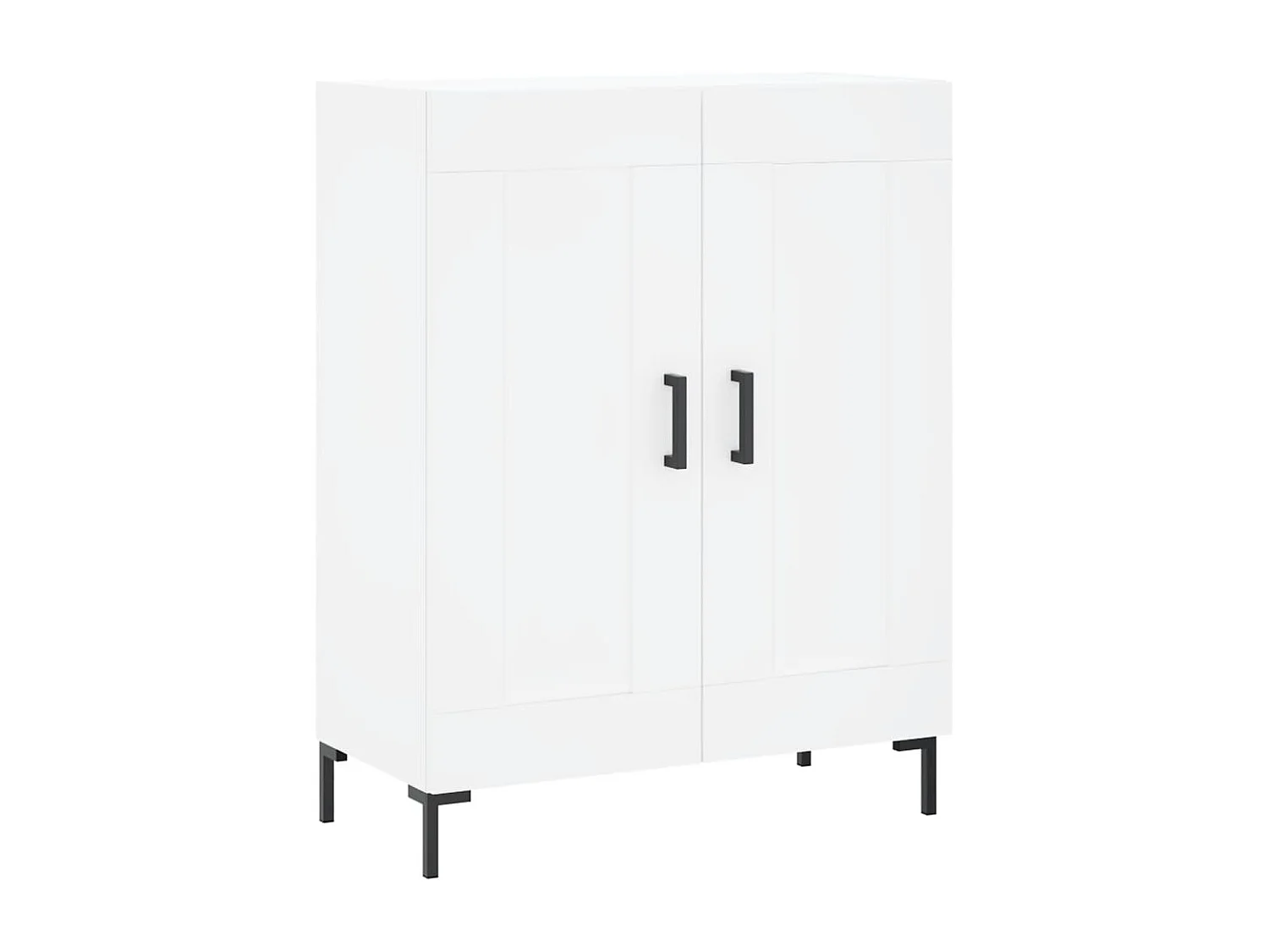 Credenza bianca 69,5x34x90 cm in legno ingegnerizzato