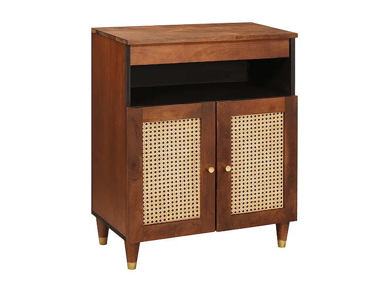 Mobili e scaffali per l'archiviazione multimediale marrone