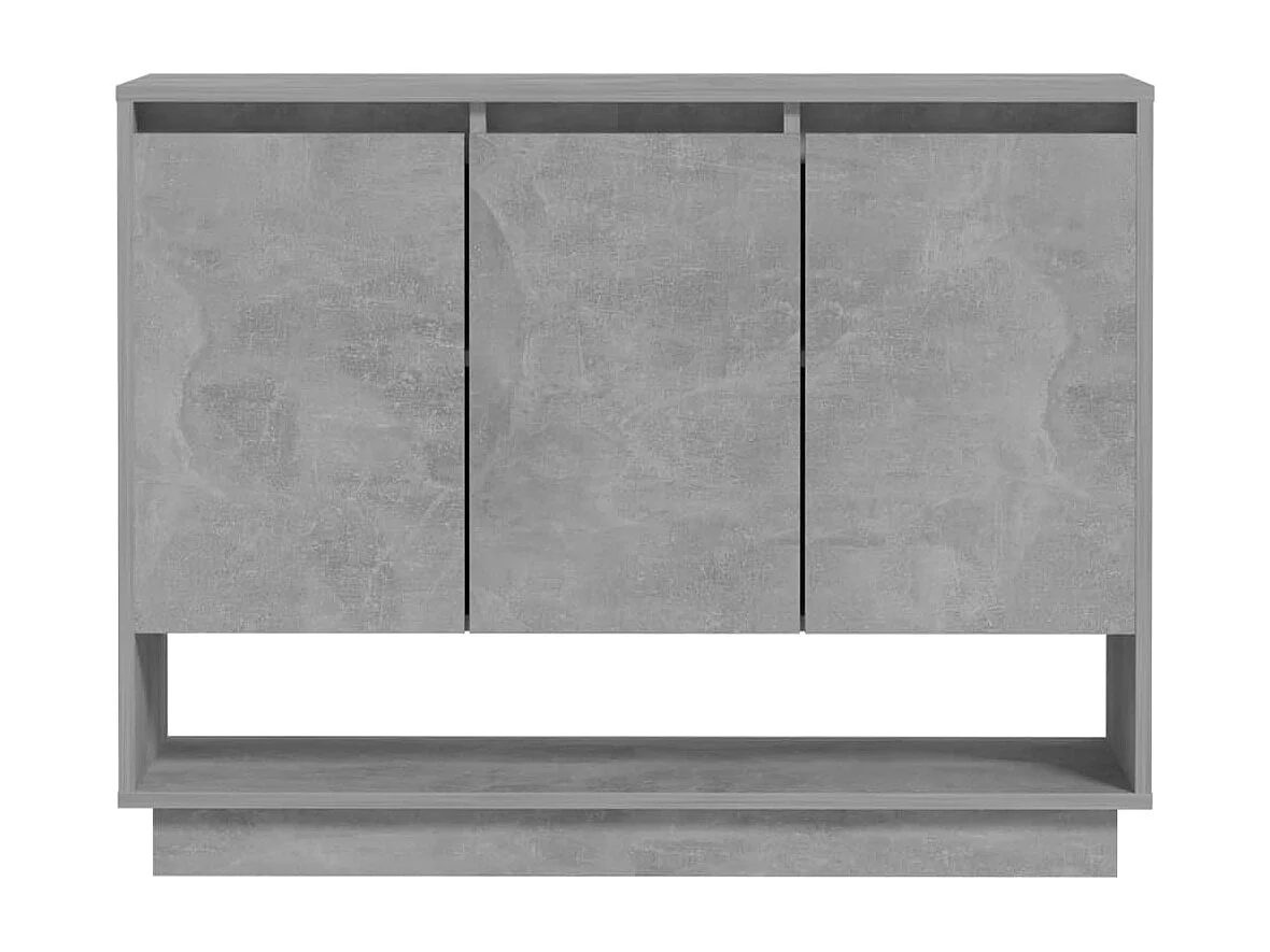 Buffet Gris béton 97x31x75 cm Bois d'ingénierie