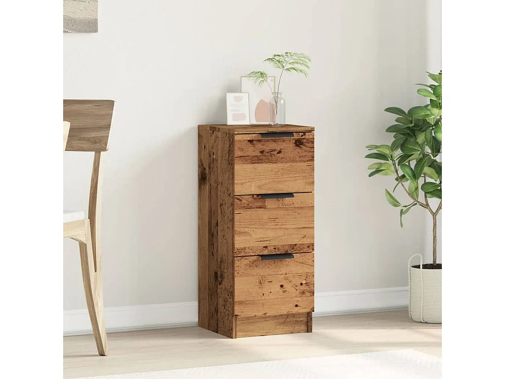 Credenza in legno antico 30x30x70 cm in legno ingegnerizzato