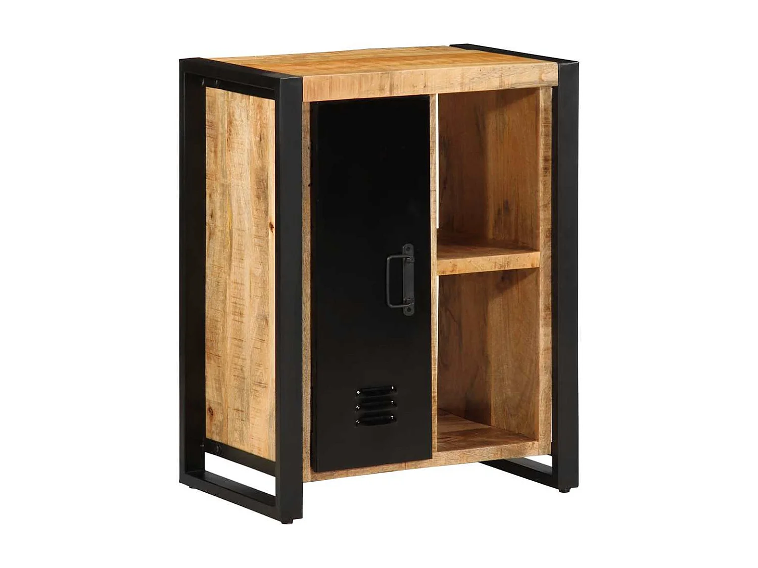 Buffet 55x35x70 cm bois de manguier brut massif