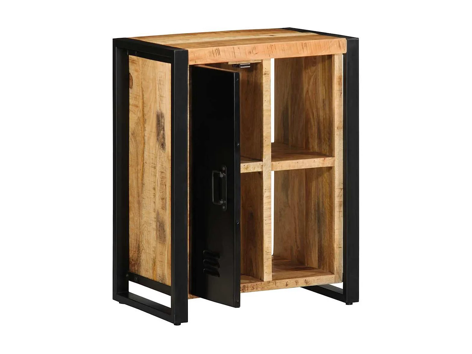 Buffet 55x35x70 cm bois de manguier brut massif