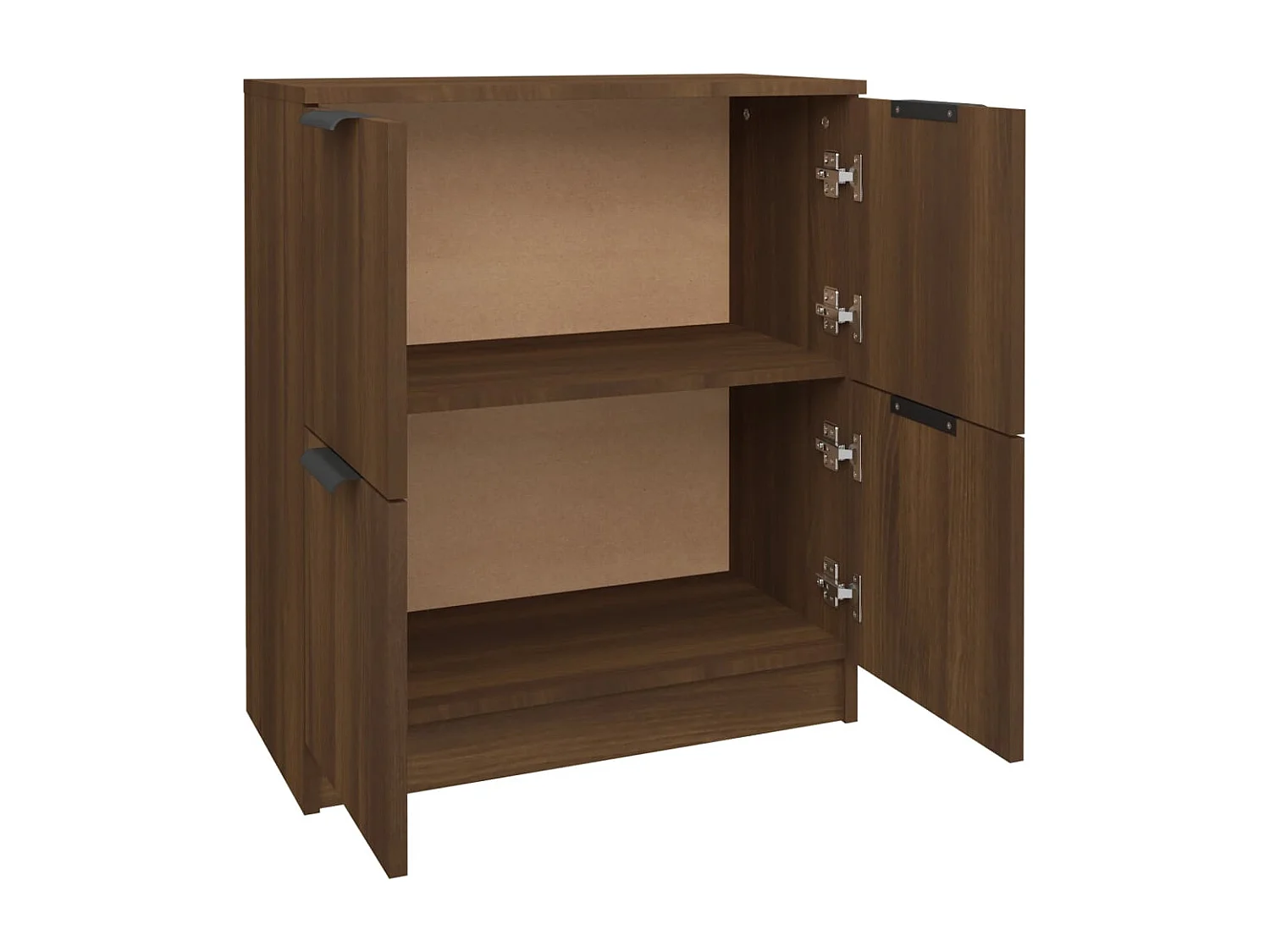 Credenza in rovere marrone 60x30x70 cm Legno ingegnerizzato