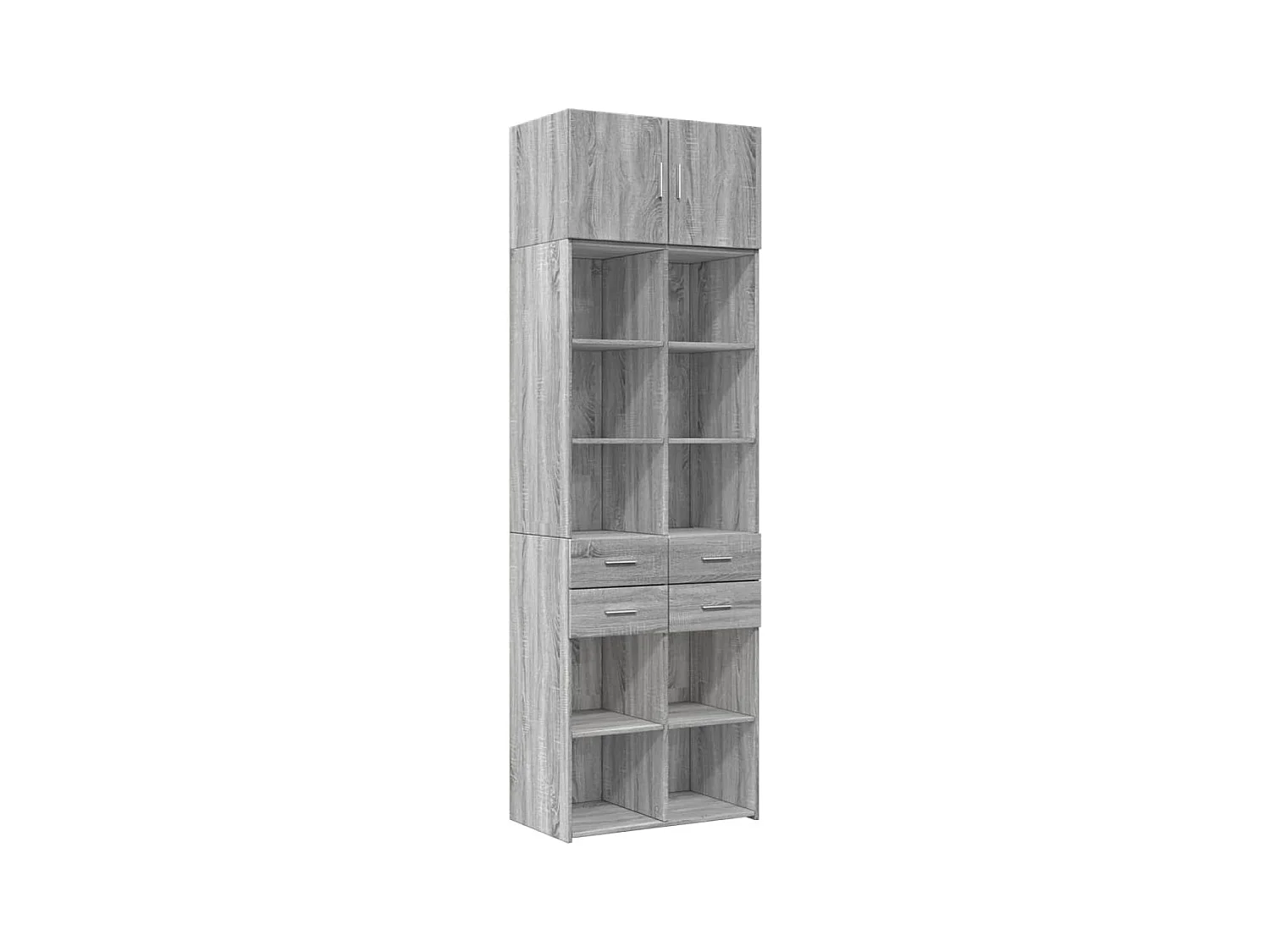 Armoire de rangement sonoma gris 70x42,5x225 cm