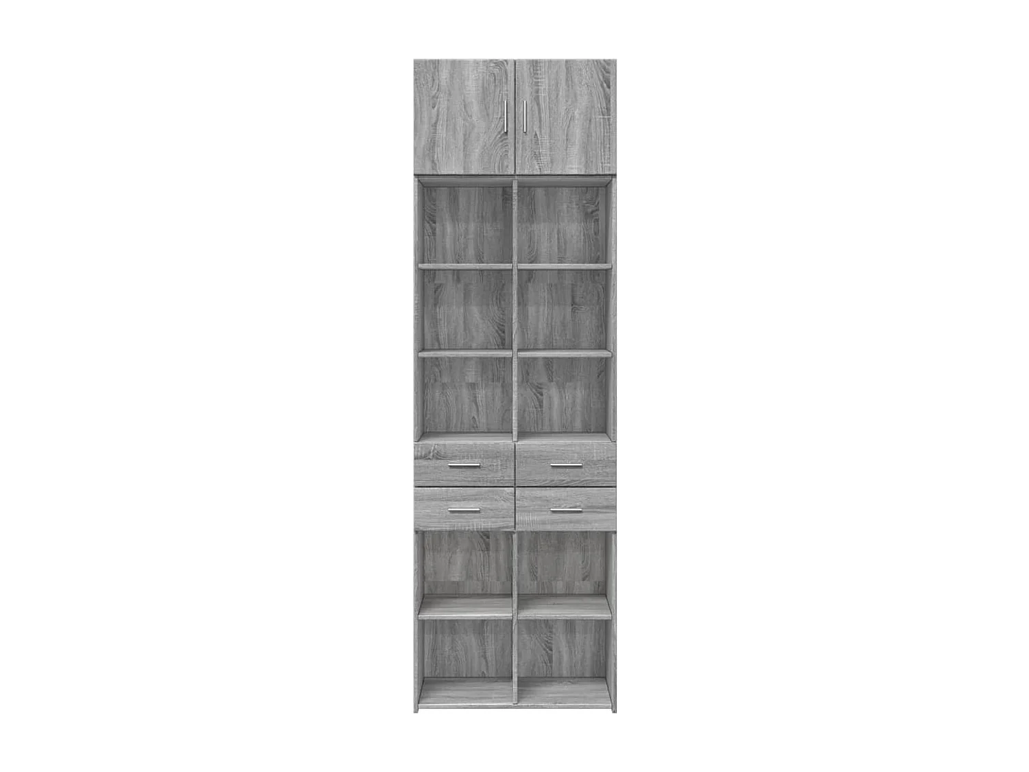 Armoire de rangement sonoma gris 70x42,5x225 cm