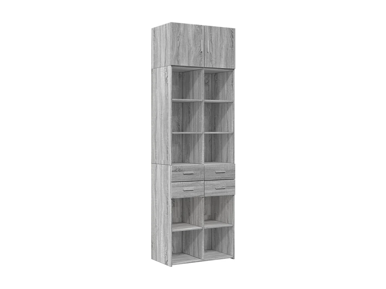 Armoire de rangement sonoma gris 70x42,5x225 cm