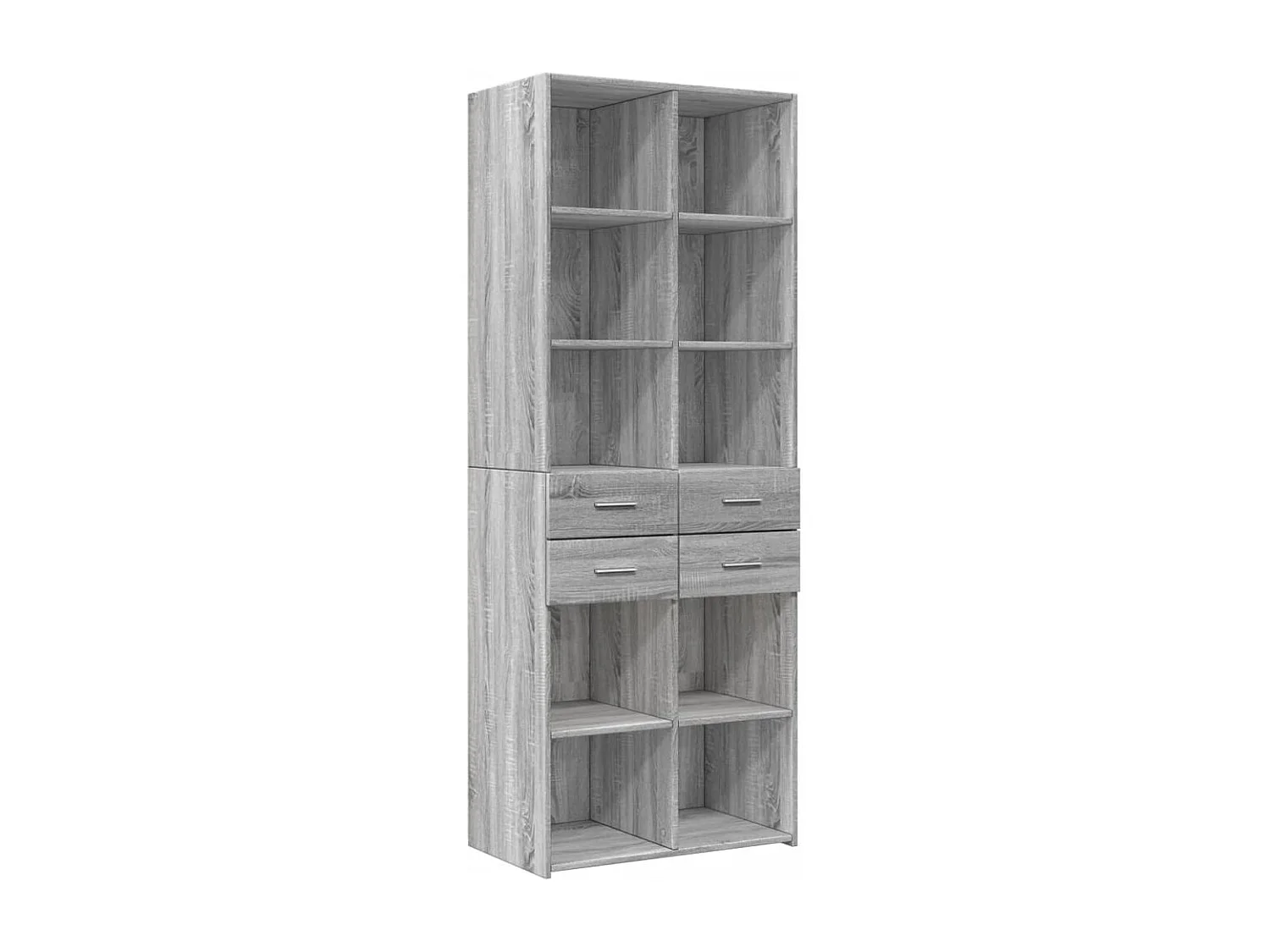 Armoire de rangement sonoma gris 70x42,5x225 cm