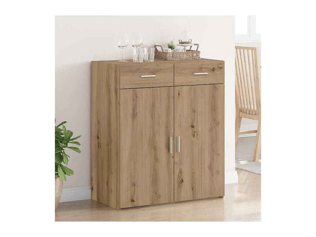 Meuble de rangement Chêne 80x42,5x93,5 cm Bois d'ingénierie