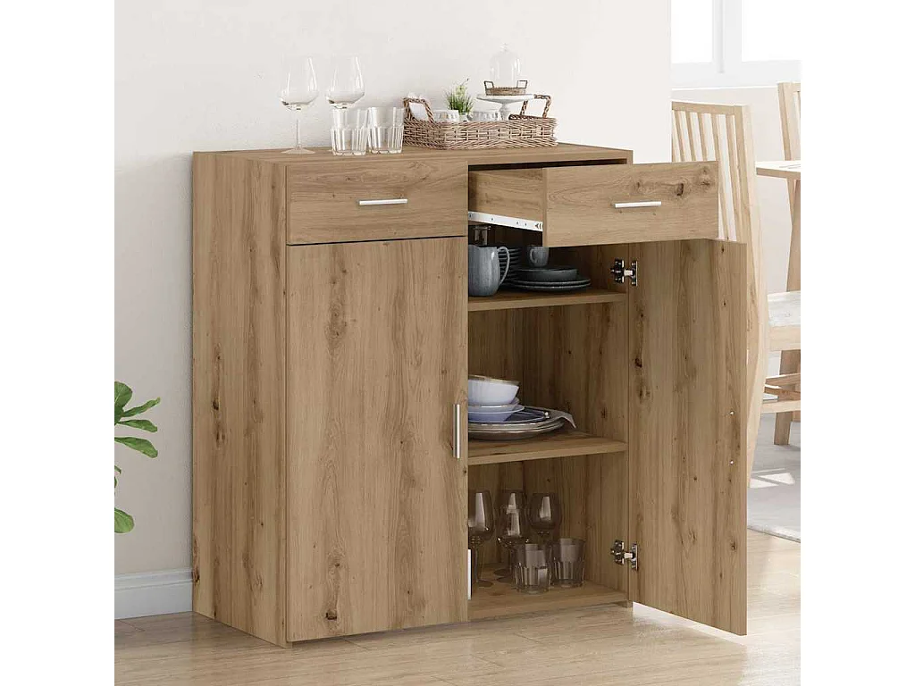 Meuble de rangement Chêne 80x42,5x93,5 cm Bois d'ingénierie