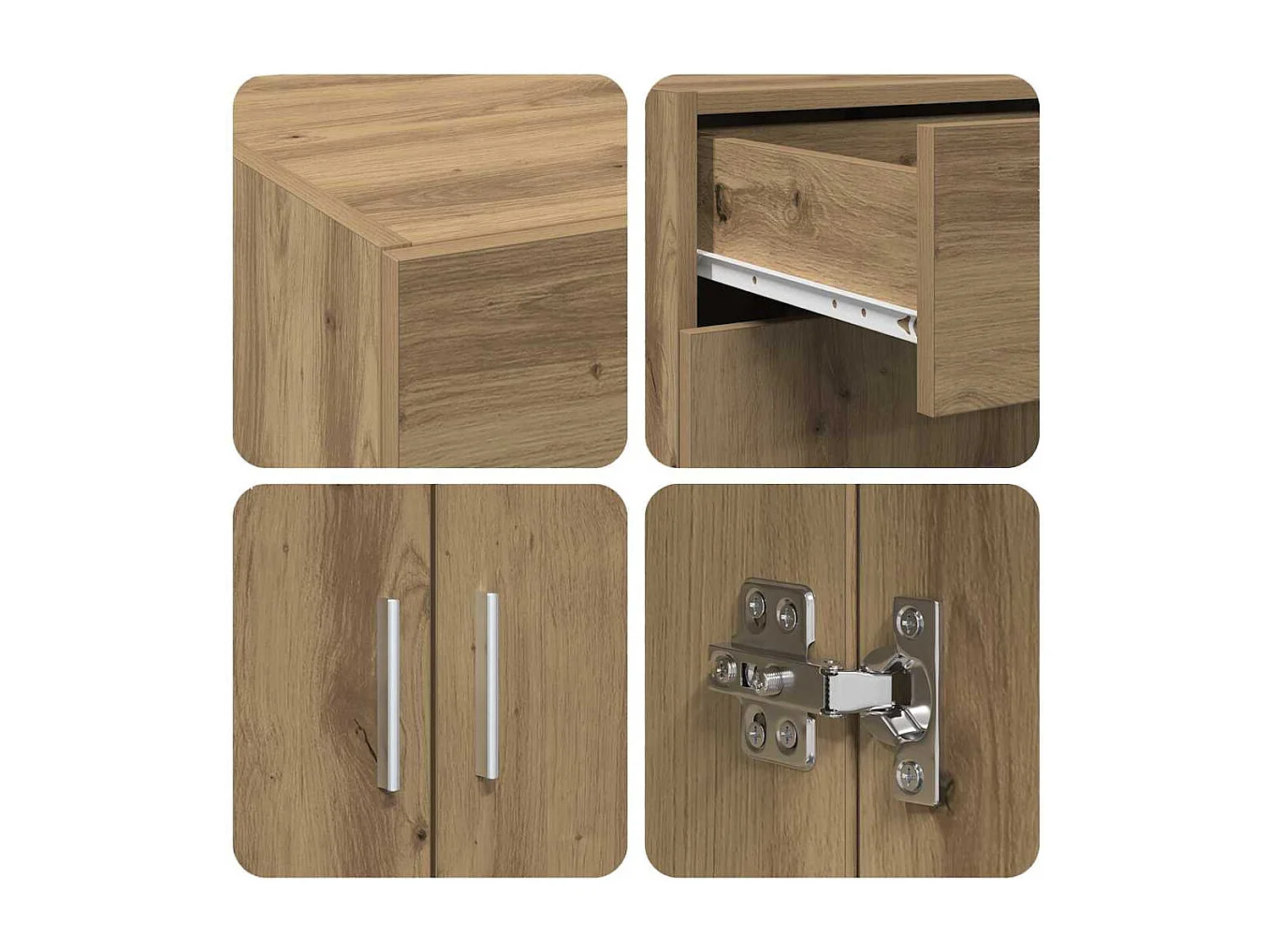 Meuble de rangement Chêne 80x42,5x93,5 cm Bois d'ingénierie