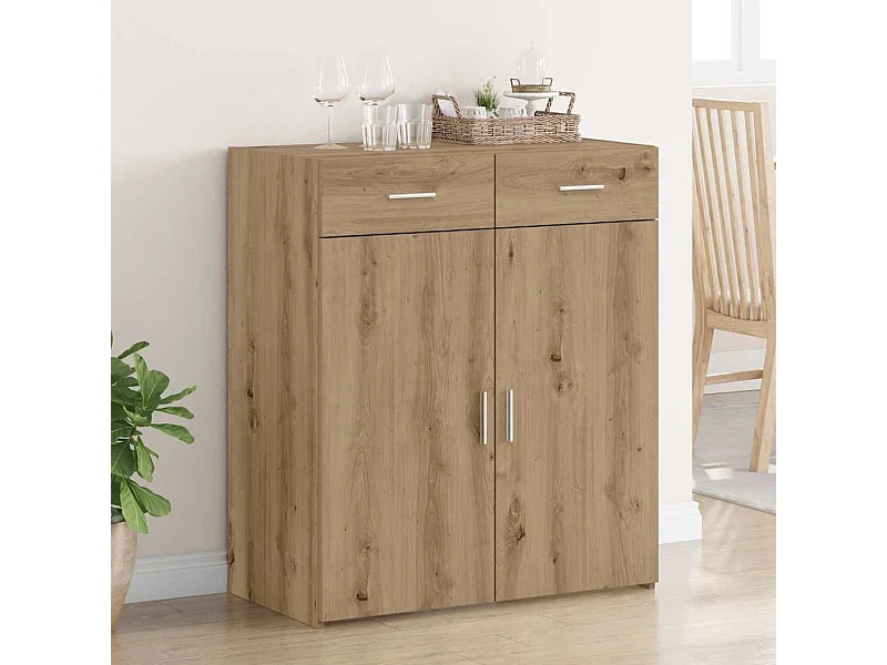 Meuble de rangement Chêne 80x42,5x93,5 cm Bois d'ingénierie