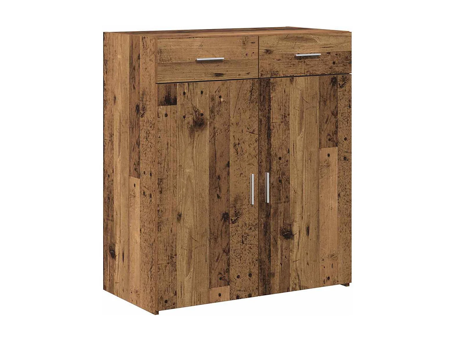 Meuble de rangement vieux bois 80x42,5x93,5 cm en bois d'ingénierie