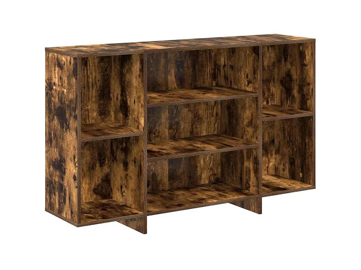 Buffet chêne fumé 120x30x75 cm bois d'ingénierie