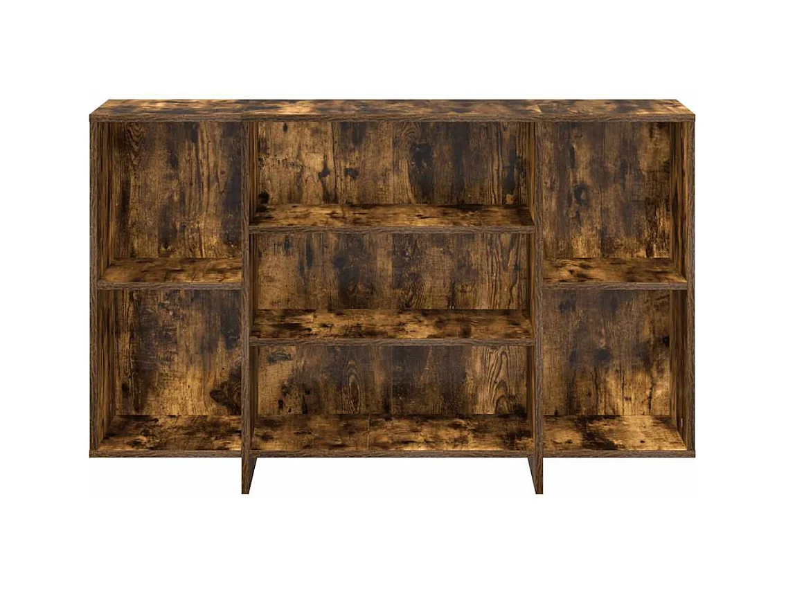 Buffet chêne fumé 120x30x75 cm bois d'ingénierie