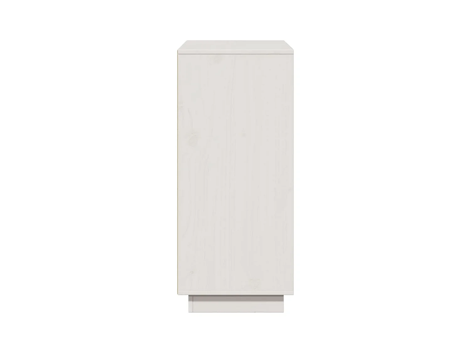 Buffet Blanc 110,5x35x80 cm Bois massif de pin