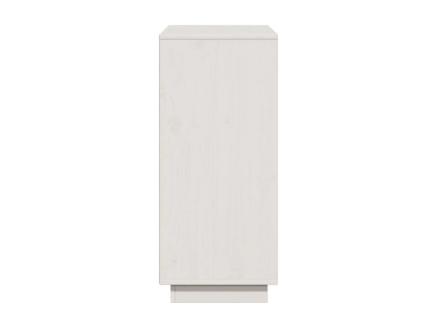 Buffet Blanc 110,5x35x80 cm Bois massif de pin