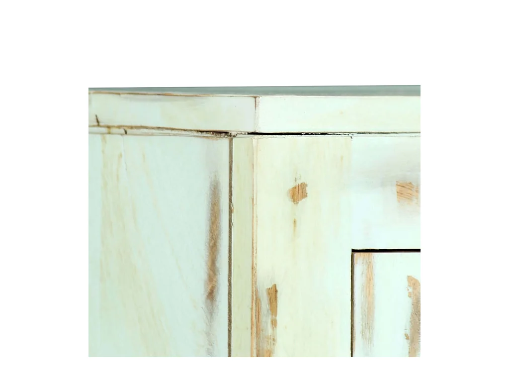 Buffet Bleu clair 110x35x70 cm Bois de manguier massif