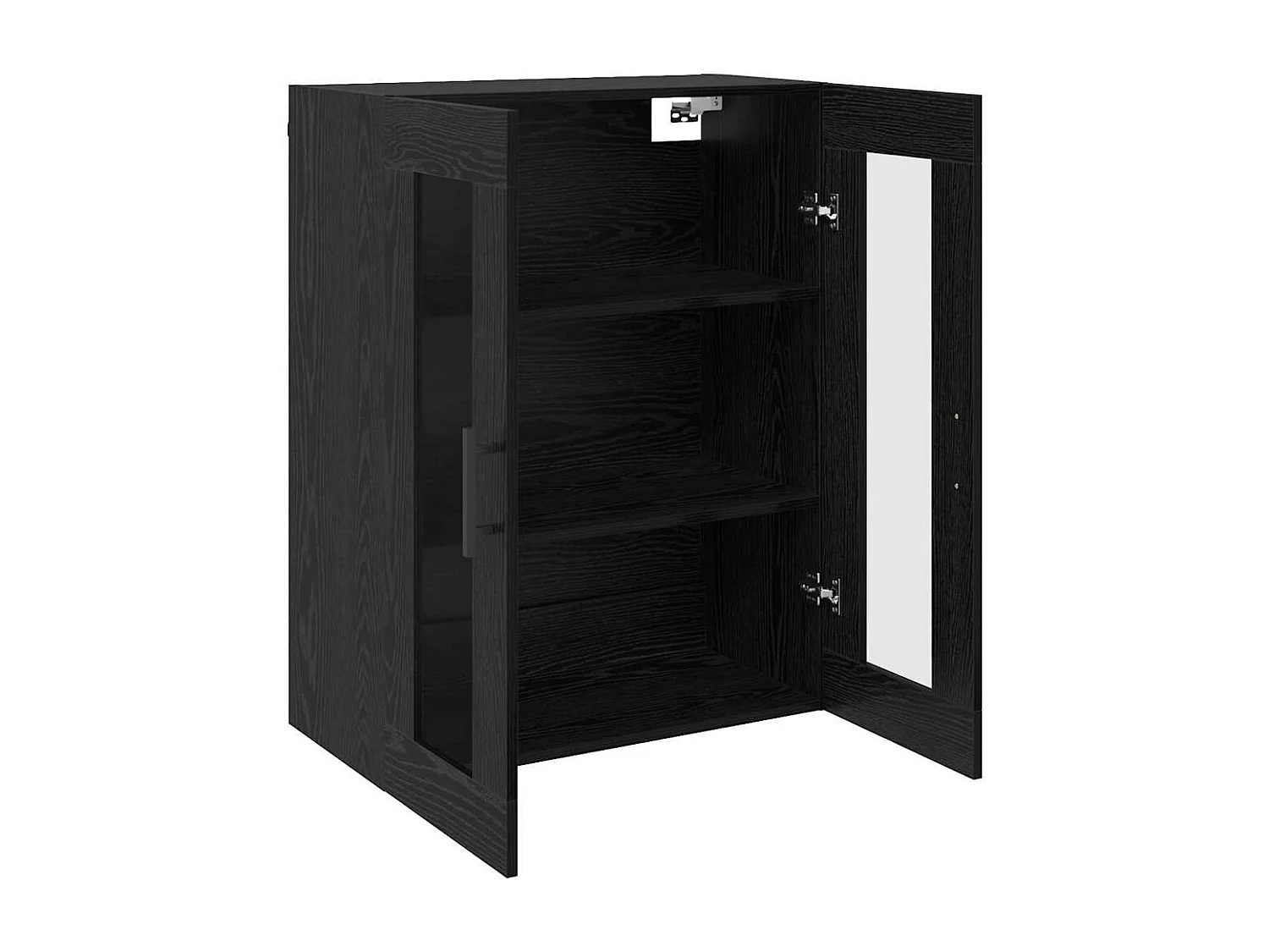 Armarios de pared 2 piezas Roble Negro 69,5 x 34 x 90 cm