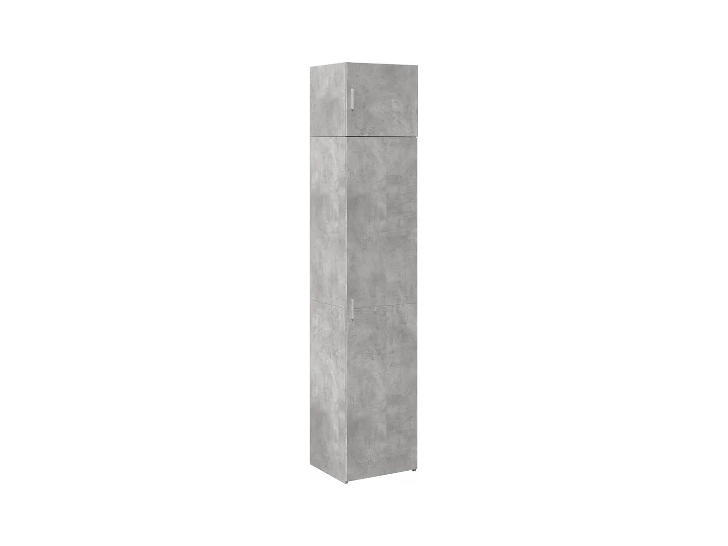 Armoire de rangement mince gris béton 45x42,5x225 cm